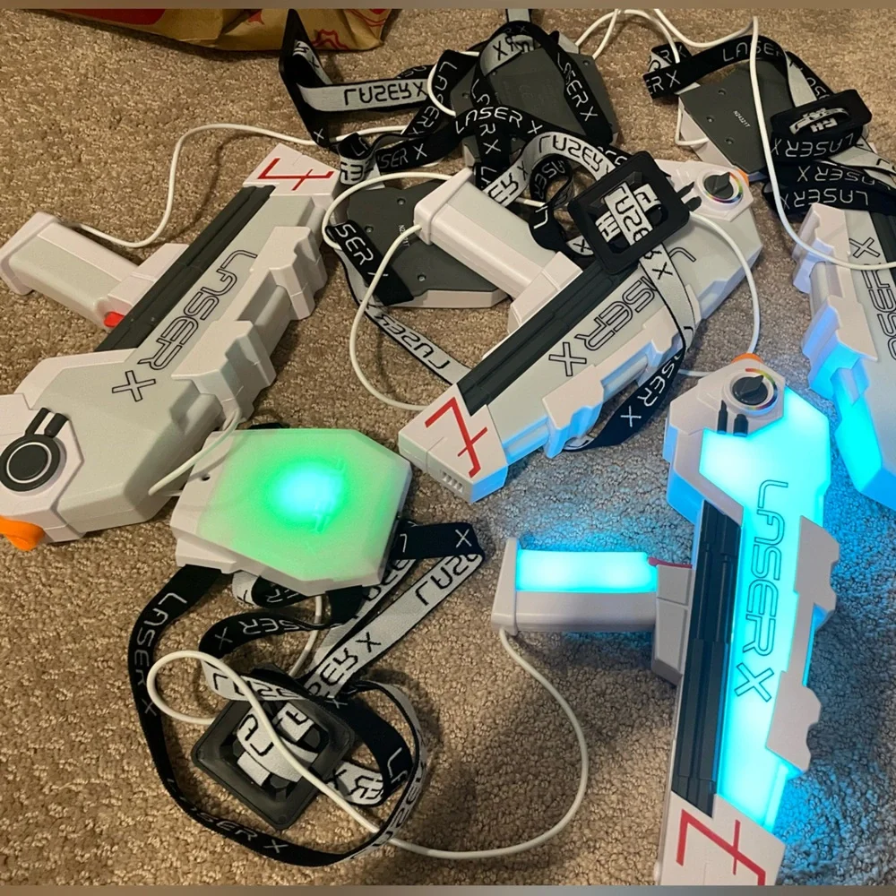 Laser X White and Gray Laser Tag Set
